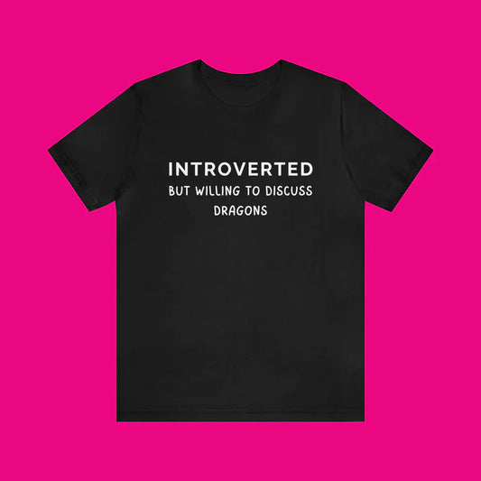 Introverted Dragon Shirt Black